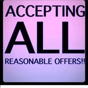 Accepting offers that are reasonable.